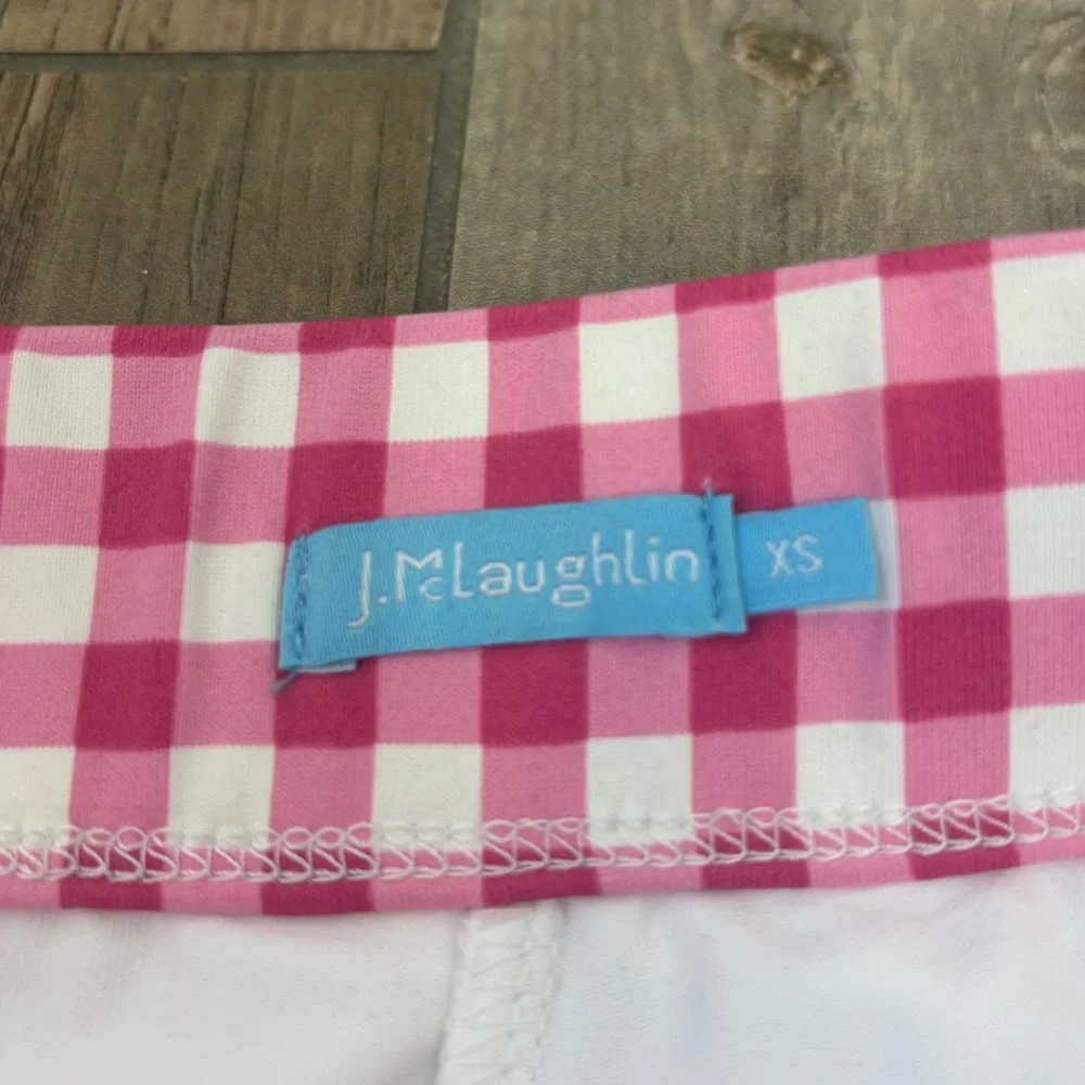 J McLaughlin gingham print skort - Picture 5 of 6